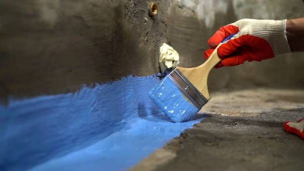 Commercial Exterior Waterproofing project at a Lannon, WI business property by SJ Waterproofing Pros